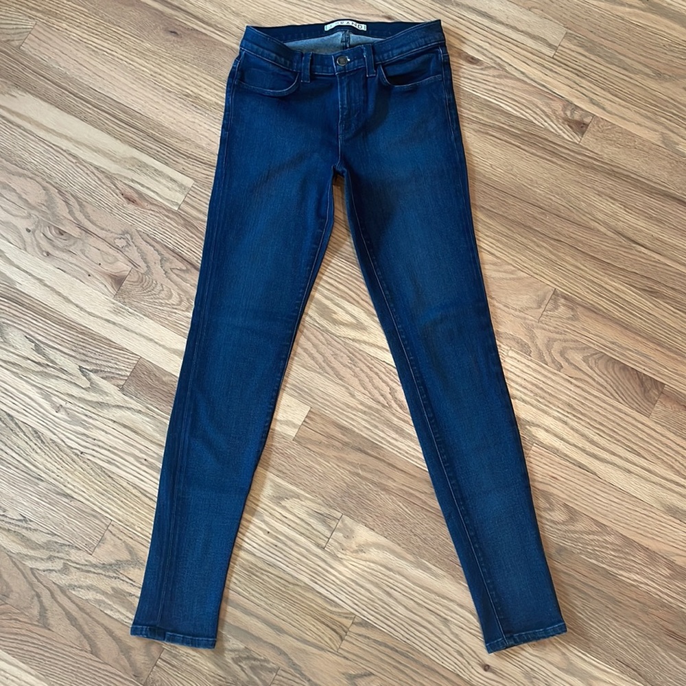 J Brand dark-wash skinny jeans